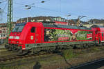 On 3 January 2020, the Schwarzwaldbahn, headed by 146 239, leaves Offenburg.
