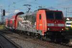 DB Regio finds the Schwarzwaldbahn a reason to be festive when taking on that very Schwarzwaldbahn with hauling the RE2 to KOnstanz out of Offenburg on 18 May 2026. 