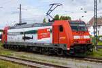 On 18 May 2026 DB Regio 146 230 stands at Offenburg and still finds reason to celebrate the 750th anniversary of the town of Radolfzell on Lake Constance. 