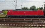 Side view on 147 016 at Angermünde on 22 August 2021.