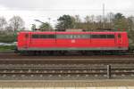 Flankenschss von 151 100 in Minden (Westfalen) am 10 April 2014.
