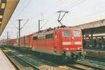 Surprise at hannover Hbf on 2 september 2005: 151 161 hauls a freight through Hannover's  main station. A rarity, since all freights are normally diverted around the main station. Due to engineerings, a few freights had to pass through Hannover Hbf. 