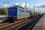 EGP 151 118 hauls a block train through Celle on the evening of 18 September 2019.