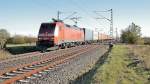 Near Allerheiligen the class 152 038-6 went by with an containertrain. 27.10.2012