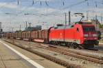 Wood logs train with 152 093 passes Regensburg Hbf on 17 September 2015.