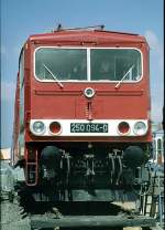 250 094-0 of DR, new at IVA (Internationale Verkehrsaustellung) at Hamburg, in September 1979. Later No. 155 094.