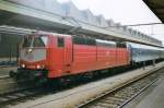 DB 181 209 with IR to Koblenz waits at Luxembourg Central on 23 July 1998.