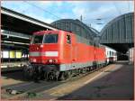 DB 181 219-7 with an EC to Paris in Karlsruhe.