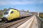 182 561-1 Siemens Dispo-locomotive with intercity at Westerstetten, April 20th, 2009.