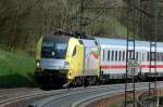 182 561-1 Siemens Dispo locomotive with IC wagons at Geislinger Steige, April 20th, 2009.