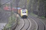 ES 64 U2 006 with a long container train at Geislinger Steige, September 25th, 2010.