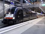 The 182 534-034 with EC 174 from Budapest to Hamburg-Altona, viewed in Berlin Central Station on January 1st 2011.