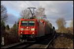 185 179-9 of DB Schenker Rail (ex Railion) near Kleinzschocher.