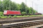 185 357 passes through a sunlit Koblenz-Ltzel on 2 June 2012.