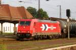 HGK 185 632 thunders through Grosskorbetha on 30 May 2010.