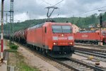 DB 185 194 passes through Treuchtlingen on 8 June 2009.