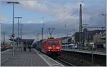 The DB 185 361-3 with a Cargo train in Koblenz.