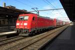 Intermodal service with 185 322 thunders through Roskilde on 17 September 2020.