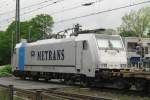 Metrans (a Czech operator) 186 187 leaves Emmerich on a rainy 11 May 2012.

