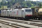 CrossRail 186 901 at Frutigen, 30 June 2013.