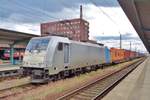Railpool 186 430 pauses at Pardubice on 15 May 2018. 