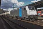 Railpool 186 434 takes a short break at Decin hl;.n.