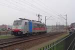 Completely gone: on 23 March 2019 DB Cargo 186 496 passes solo Venlo-Vierpaardjes.