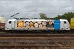 Side view on City Rail 186 552 at Jihlava on 28 May 2025.