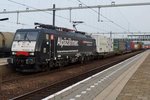 SBB Cargo International 189 108 thunders through Lage Zwaluwe on 22 July 2016.