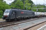 SBB Cargo International 189 091 passes through Dordrecht on 16 July 2016.