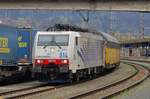 Lokomotion 189 914 stands in Kufstein on 4 April 2017.