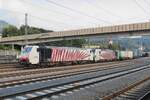 On 22 September 2021 Lokomotion 189 918 enters Kufstein with an intermodal service.