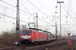 On 9 February 2023 DBC 189 023 head a coal train toward Amsterdam-Westhaven out of Emmerich.