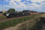 Coal train toward Beverwijk with DBC 189 095 passes through Tilburg-Reeshof on 2 September 2022.