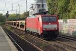 Empty stock haulage by 189 077 through Köln Süd on 24 September 2020.