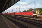During the Dampfspektakel RLP 2018 the normal traffic continues as is evident on this picture of 29 April 2018 at Trier Hbf, showing DBC 189 039 with sister engine and an iron ore train destined for