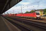 During the Dampfspektakel RLP 2018 the norma traffic continues as is evident on this picture of 29 April 2018 at Trier Hbf, showing DBC 189 039 with sister engine and an iron ore train destined for Dillingen. 