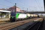 Tank train headed by SETG 193 285 passes through Regensburg Hbf on 22 September 20209.