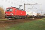 LNG train passes Alverna on 10 February 2023, hauled by 193 346.