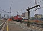 The DB 191 015 in Chivasso on the way to Torino.