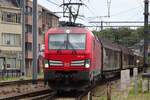 On 14 May 2022 it was heads-up for 193 341 passing through Lier near Antwerp with a block train. The photo was shot from the station's  platform.