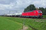 The weather  at Hulten turns grey on 16 July 2019 whilst 193 327 passes your photographer with a mixed freight toward Bad Bentheim.