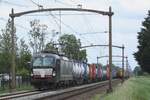 SBBCI X4E-660 hauls a seriously delayed intermodal train through Hulten on 5 June 2024.