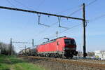 DB Cargo 193 348 Siemens Vectron with a freight train at Mortsel.
27-03-2025