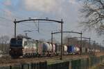On 25 February 2025 SBBCI 193 543 hauls one of many intermodal trains through Hulten.