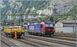 In St-Maurice, the 193 051 rented by SBB Cargo is standing and waiting for a new assignment.

June 16, 2025