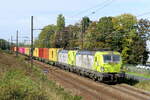 The TCA 7193 114 with the 7193 116 and de TCA container shuttle from the port of Antwerp to the TCA container terminal at Athus. Siemens Vectron MS build in 2025 with construction N� 23960. Line 27A at Antwerp Airport. 07-10-2026