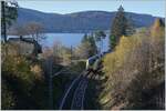 In front of the background of the Schluchsee in the Black Forest the DB 1440 863 is near the village of Schluchsee on the way from Seebrug to Breisach. 

13.11.2022