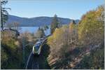 A DB 1440 (Alstom Coradia Continental) by Schluchsee on the way to Freiburg i.B.
in the background the Schluchsee.

13.11.2022