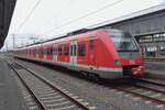 On 22 May 2018 DB Regio 422 073 calls at Oberhausen Hbf.